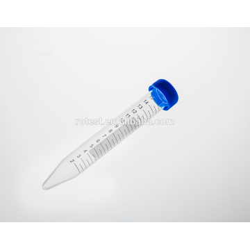 15 ml sterilisierte Zentrifugenröhrchen mit PP-Verschlusskappen